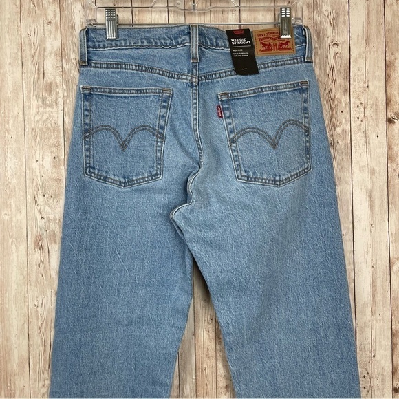 Levi’s Wedgie Straight Denim Medium Wash Jeans Size 28 x 26 IRREGULAR - Picture 6 of 13